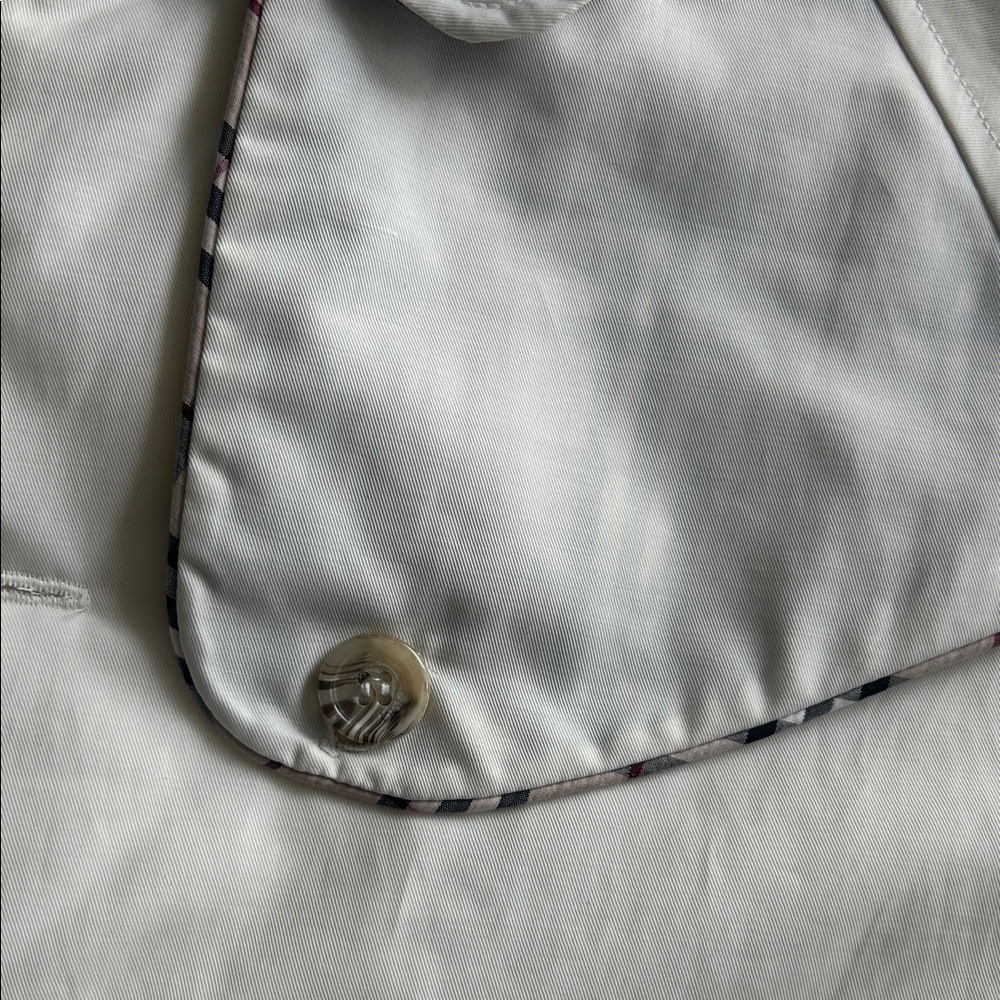 Burberry Kids Cream Pea Coat - Picture 3 of 11